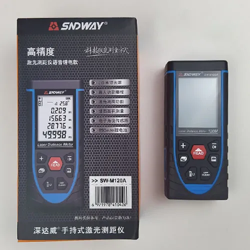 Thước Đo Khoảng Cách Laser Sndway SW-M120A tia đỏ